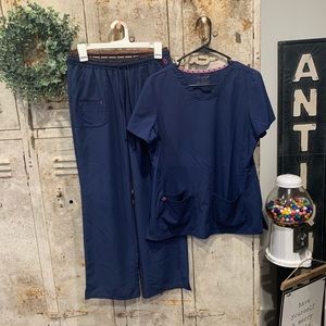HeartSoul scrub top/pant set
